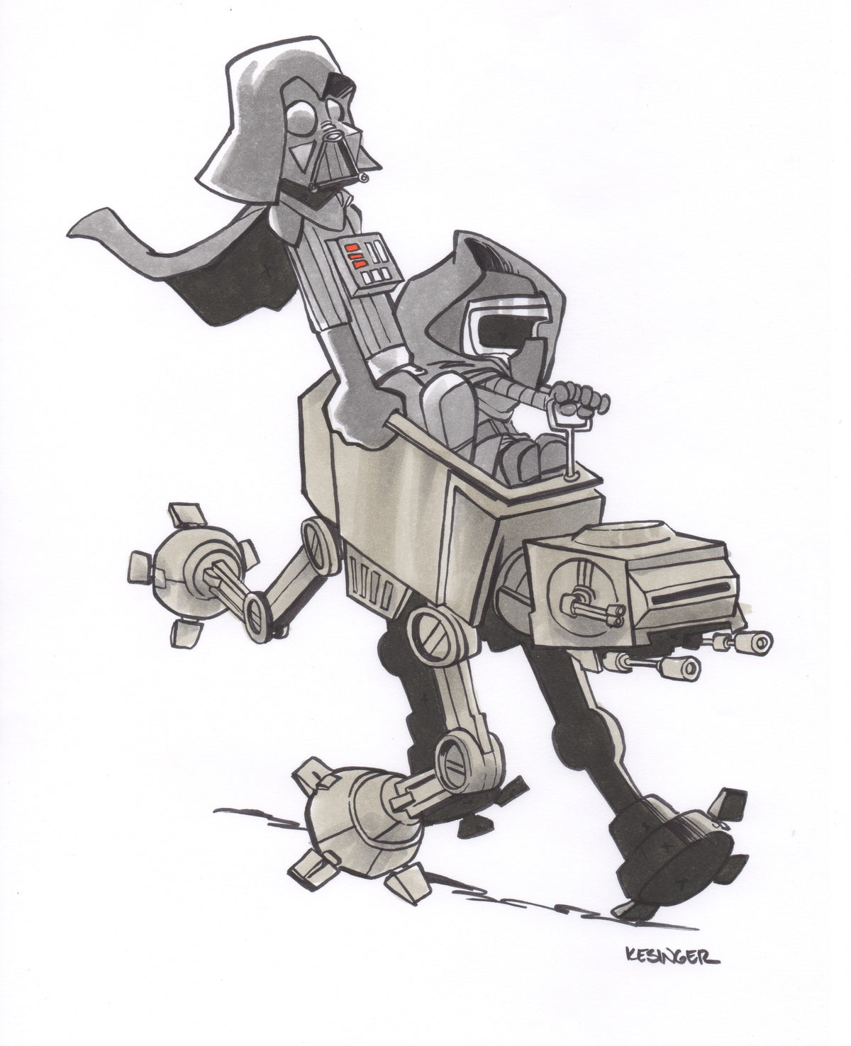 AT-AT and Away Print
