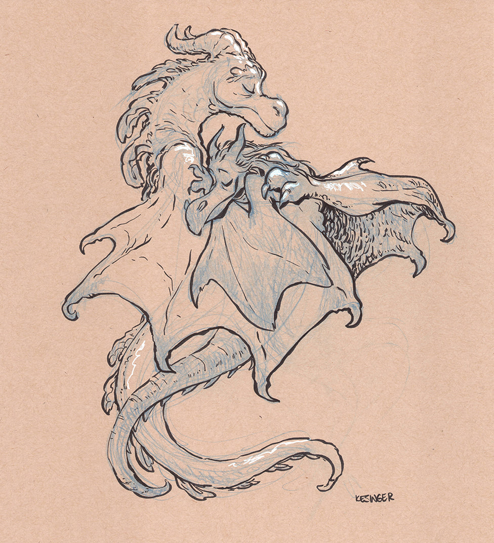 Flindrell and Tynne Dragon Print