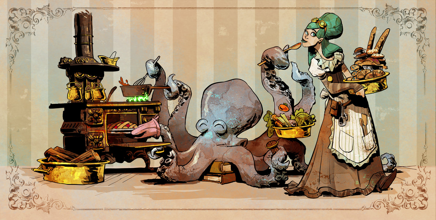 Cooking with Otto Print