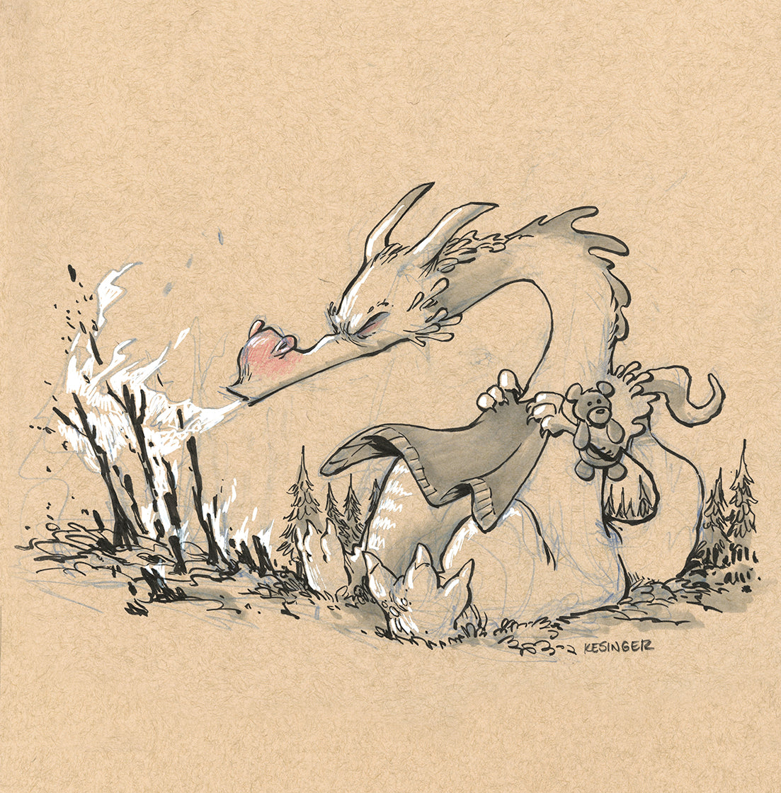 Hoozar Dragon Print