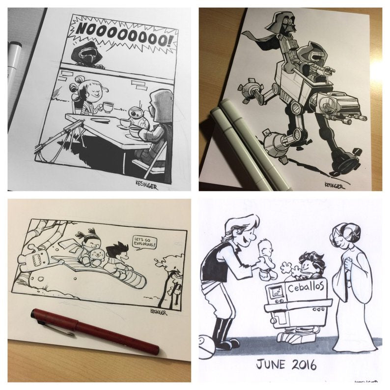 Original Ink Illustration Commission