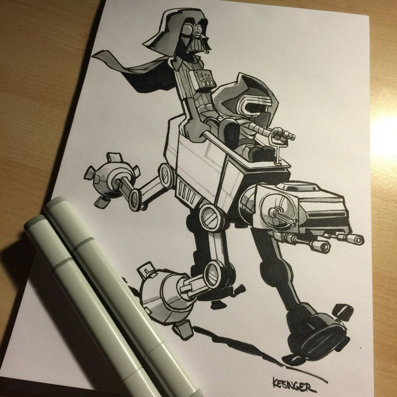 Original Ink Illustration Commission