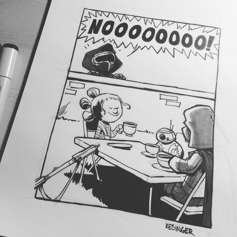 Original Ink Illustration Commission