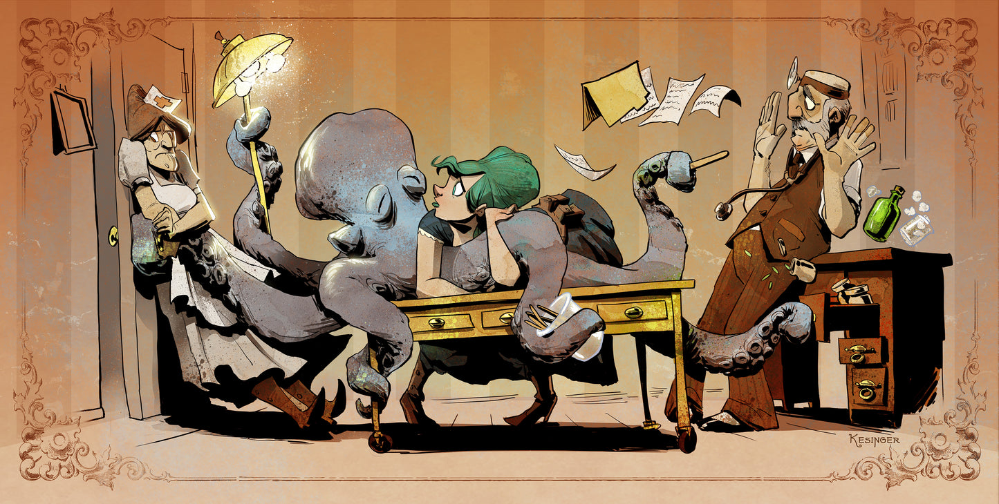 Vet Visit with Otto Print