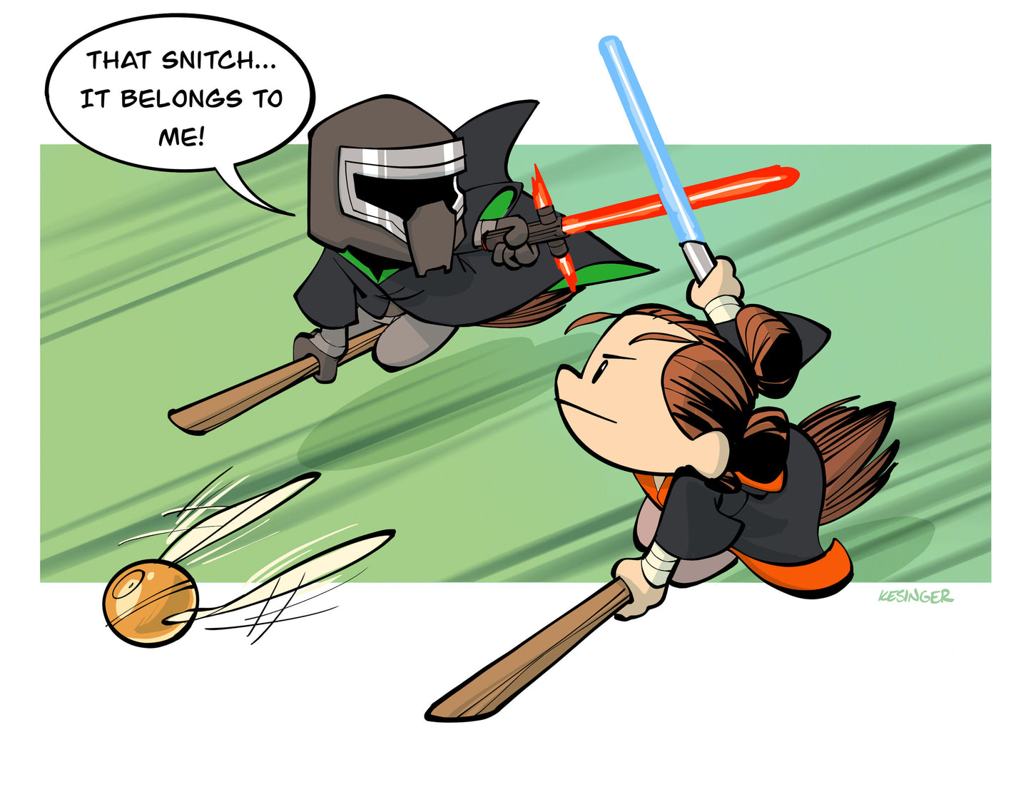 Broom Speeders Print