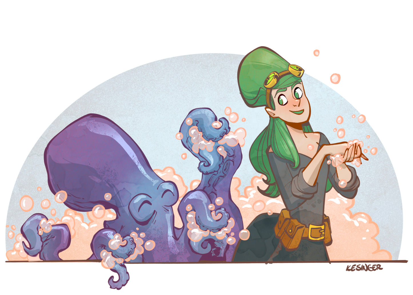 Hand Washing With Otto Print