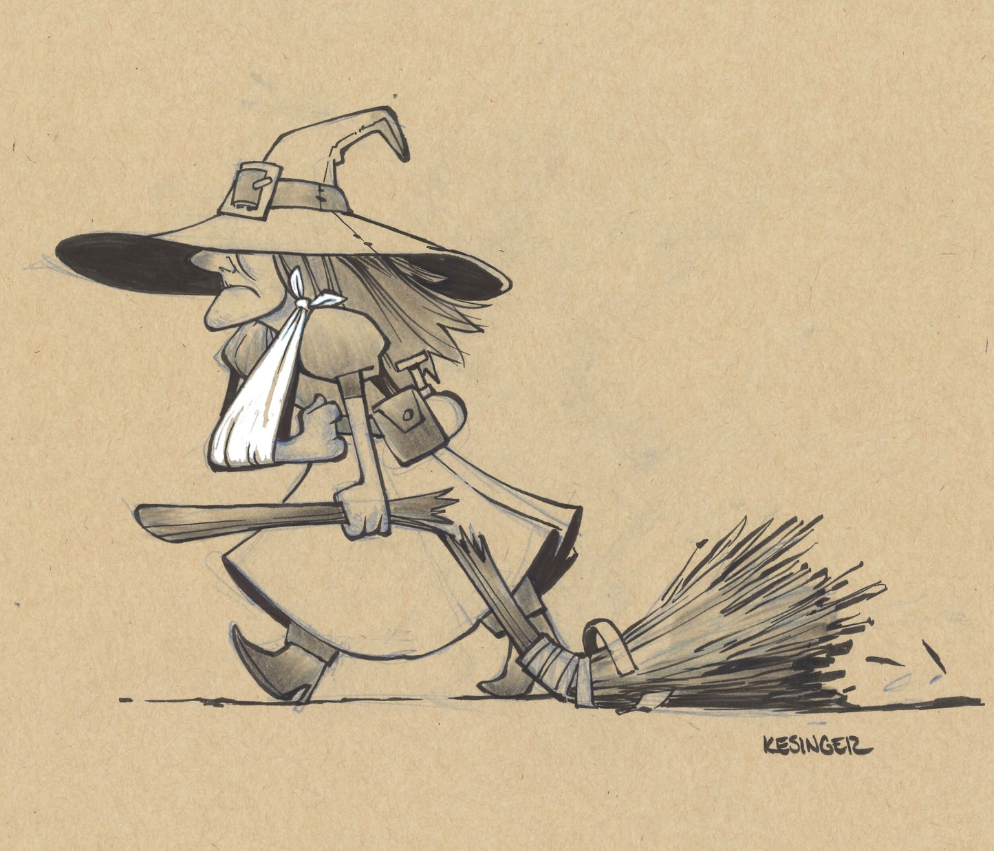 Hilda Witch Print