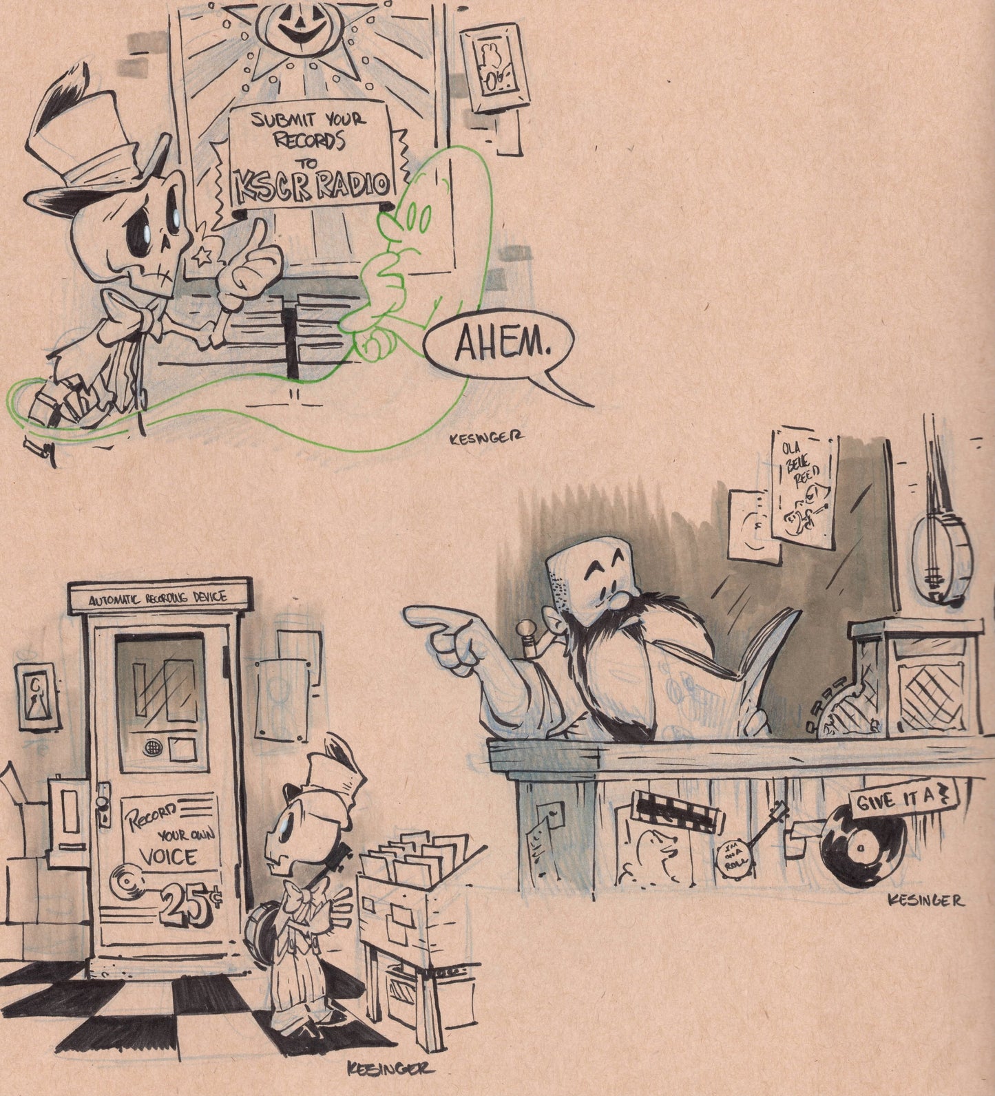 Buster Bones How'd That Get There *ORIGINAL ART*