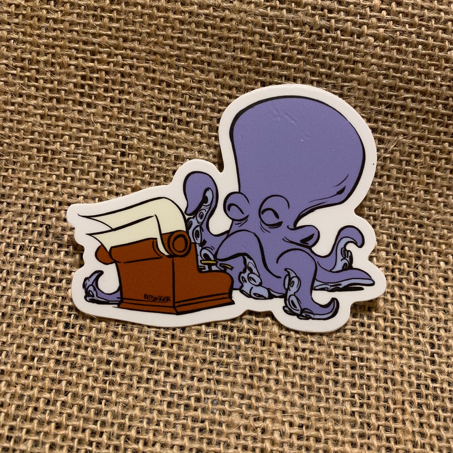 Otto Typewriter Sticker