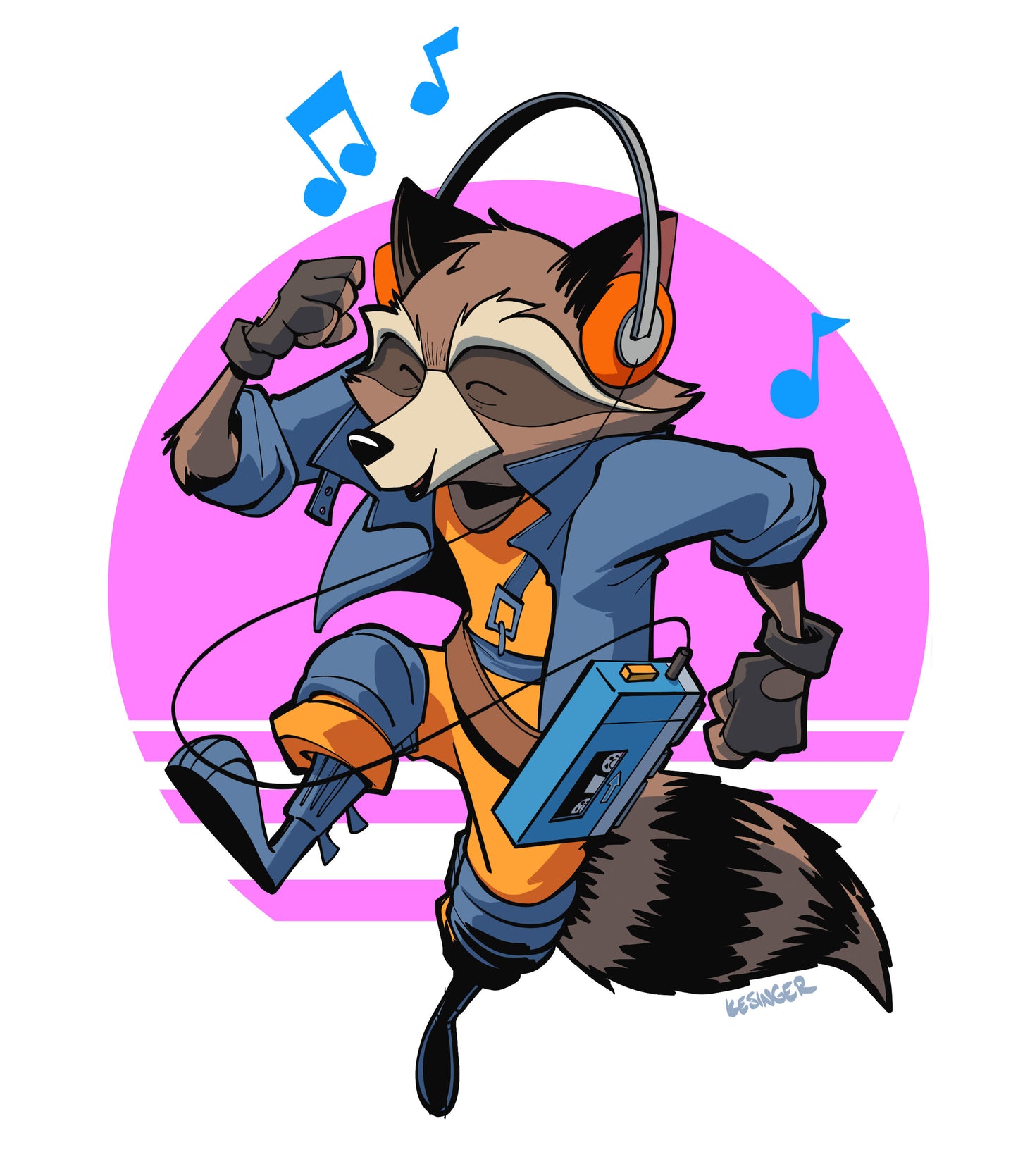 Rocket Groove Print