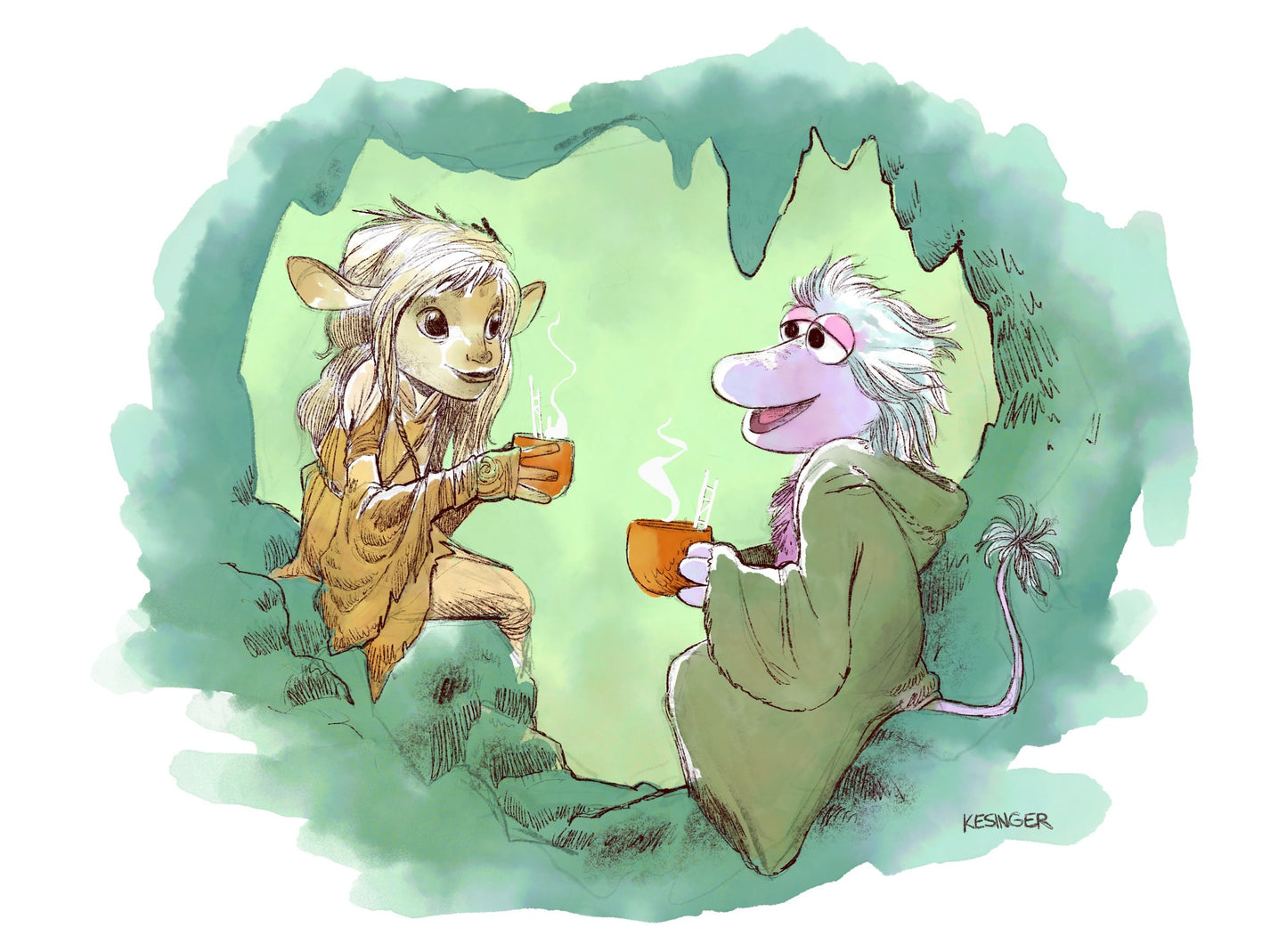 Tea Cave Print