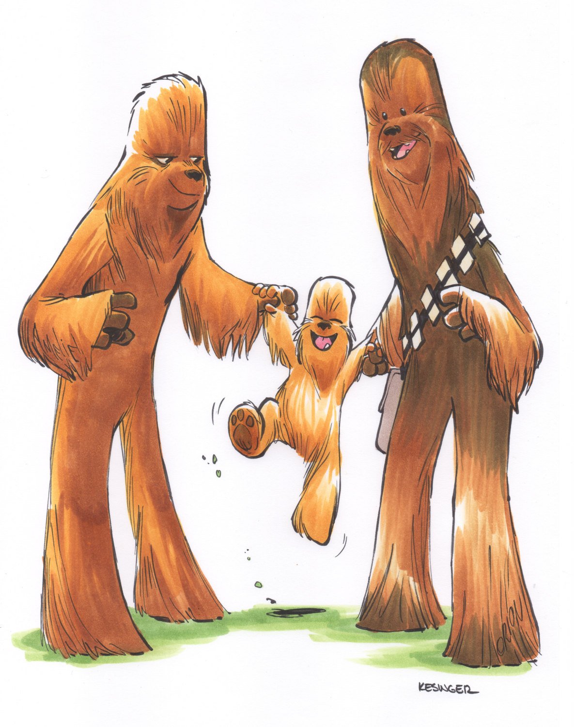Wookiee Family Print