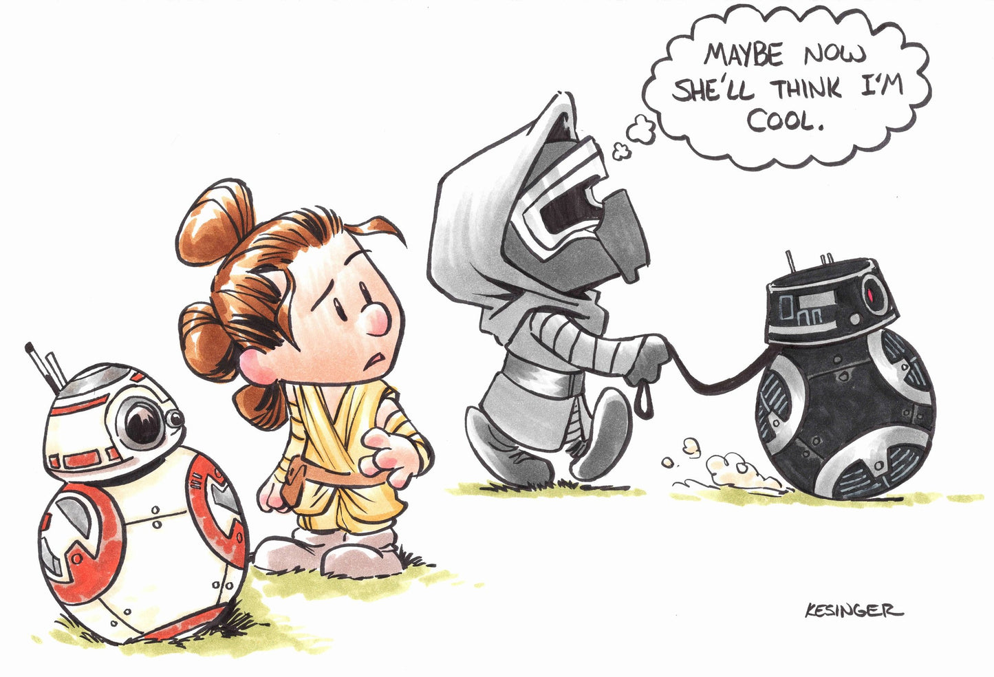 Droid Walker Print