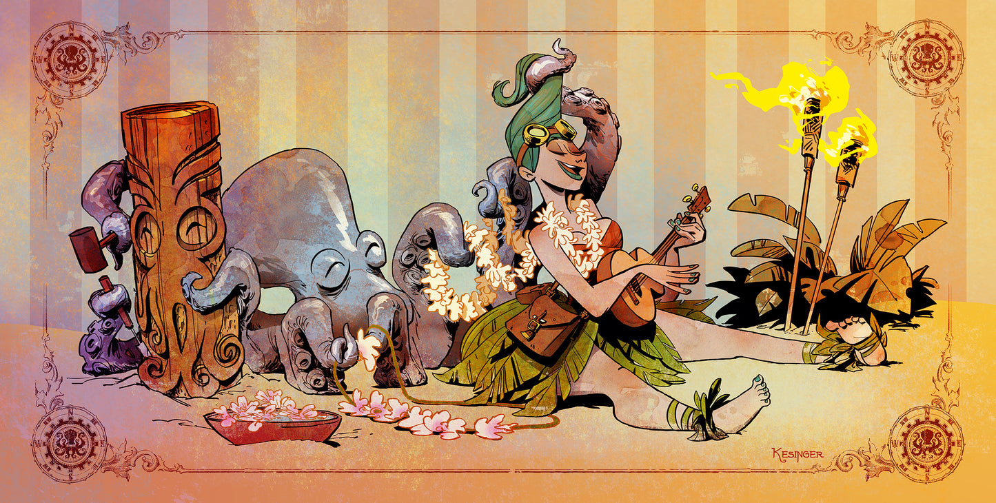 Lounging With Otto Print