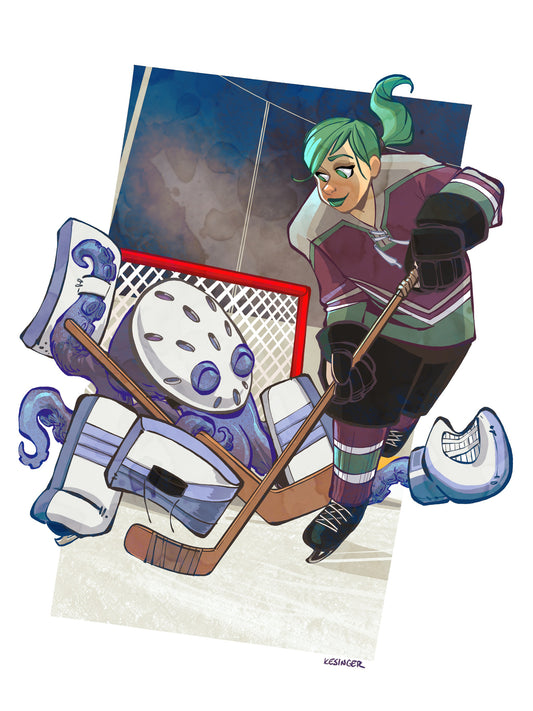 Hockey with Otto Print