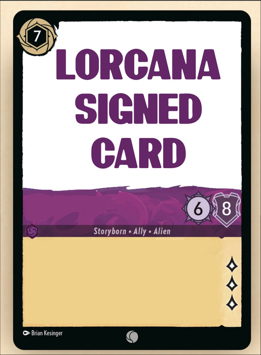 Lorcana Signed Card