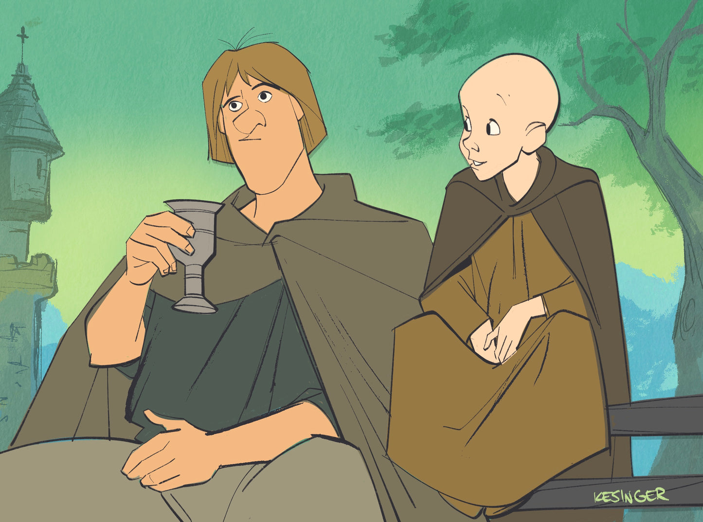 Sword and the Knight Print