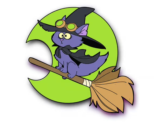 Witch Cat Enamel Pin