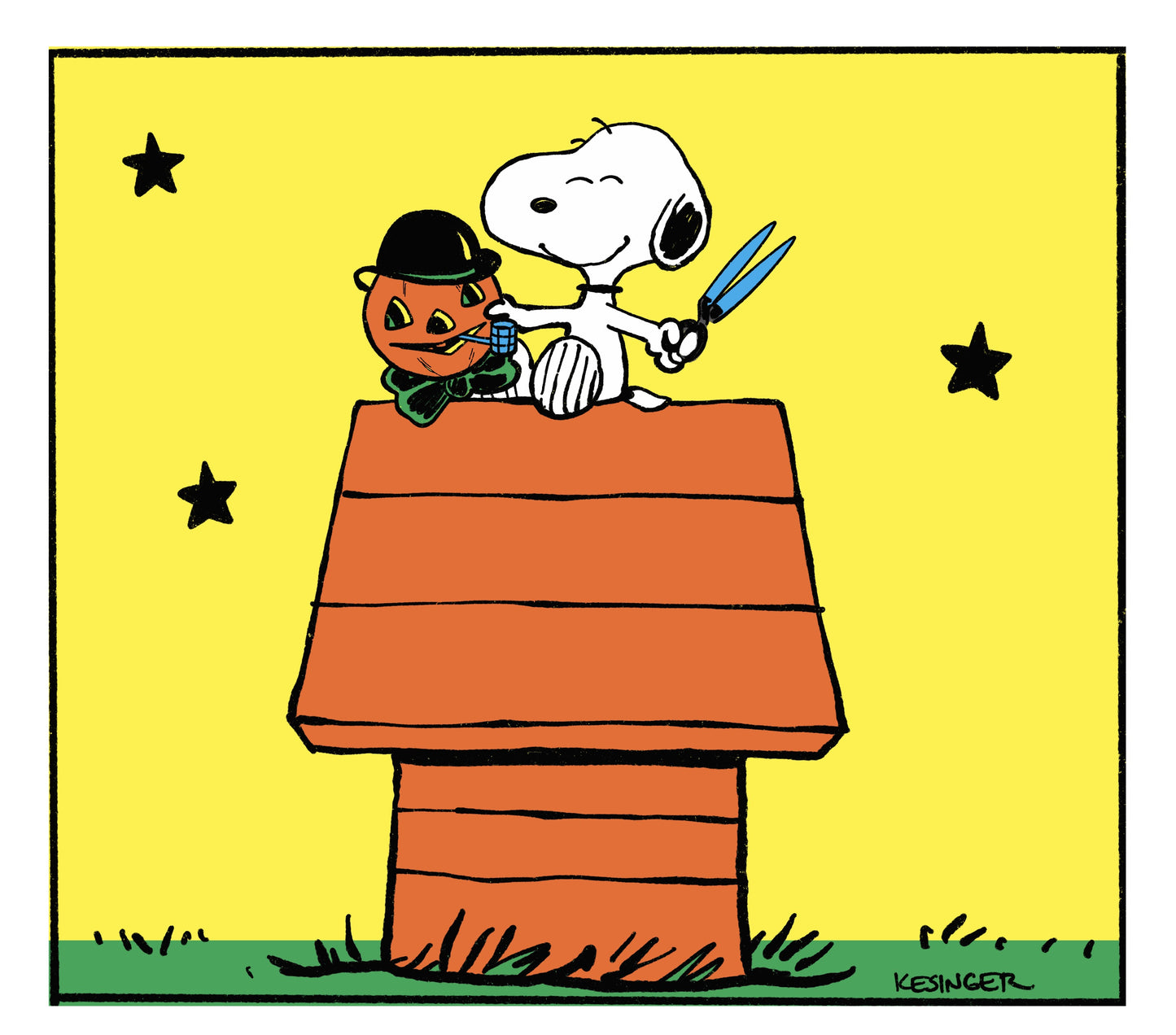 Snoopy Decorates Print
