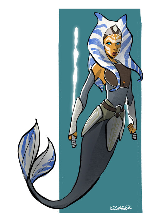 Ahsoka Mermaid Print