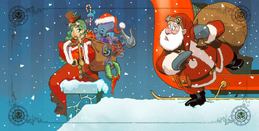 Christmas With Otto Print