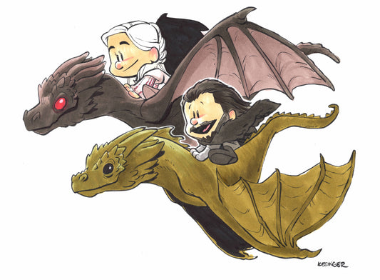Dragon Riders Print