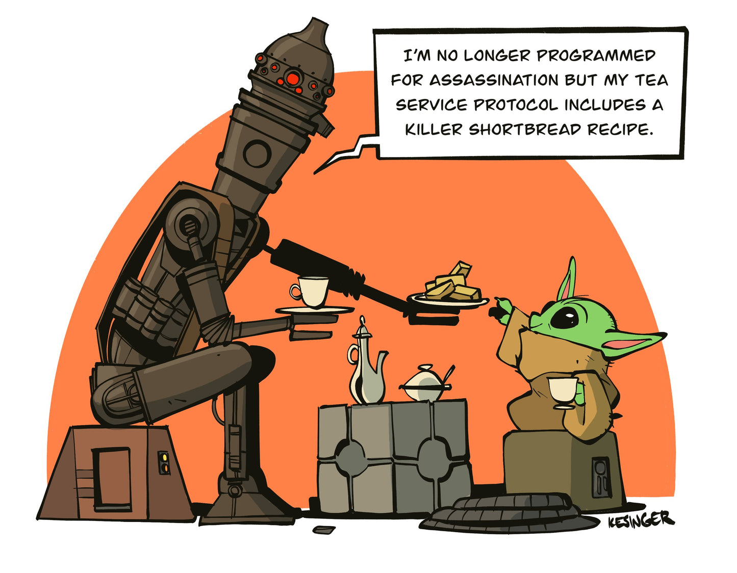 Nanny Droid Print