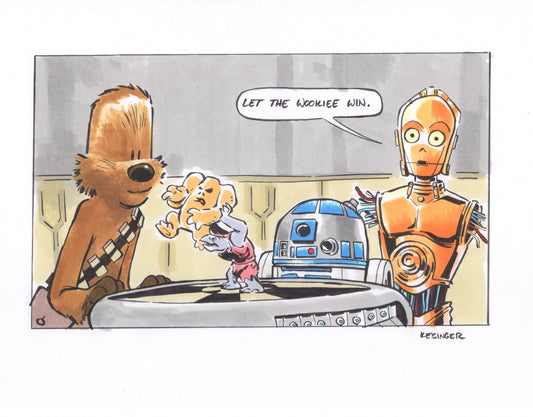 Let The Wookiee Win Print