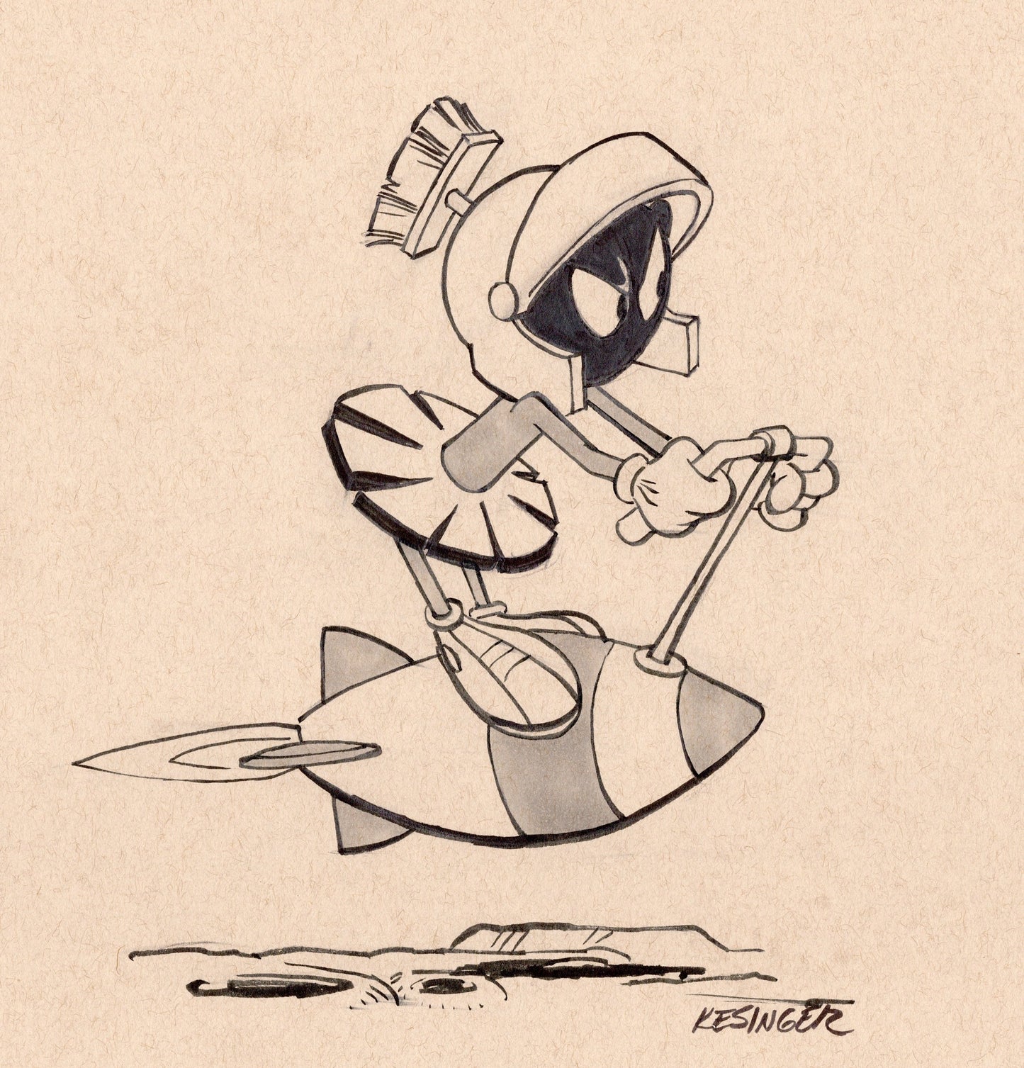 Marvin On The Go Print