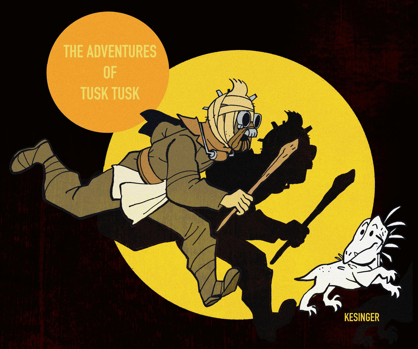 Tusk Tusk and Snowy Print