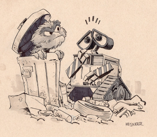 WallE the Grouch Print