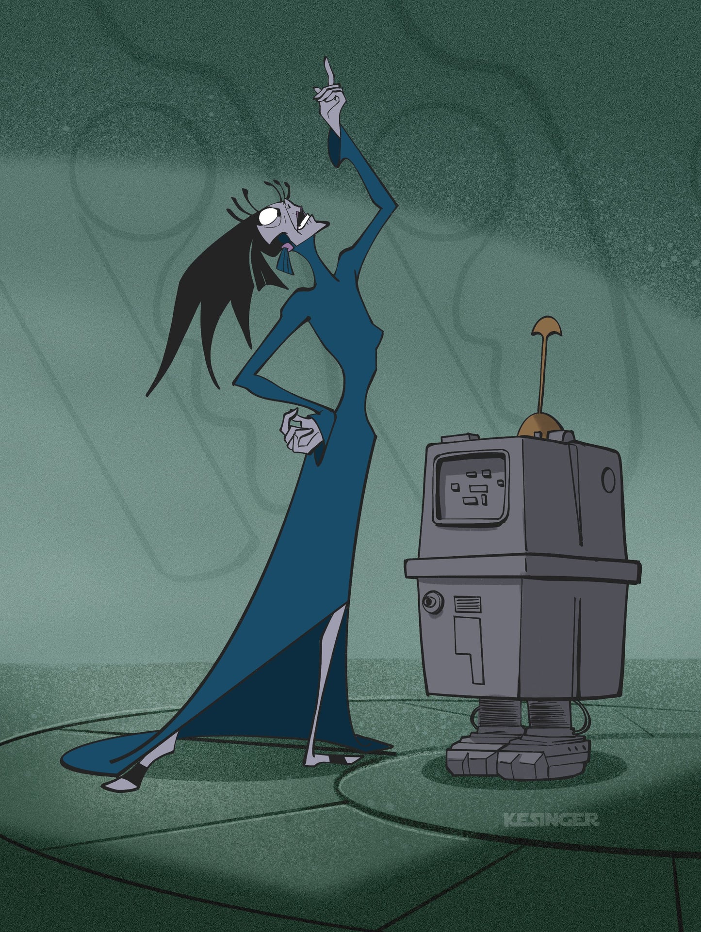 Yzma and Gonk Print