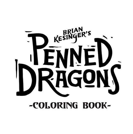 Penned Dragons Digital coloring book