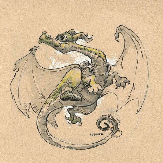 Zasdar Dragon Print