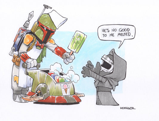 Boba Fett Ice Cream Man Print