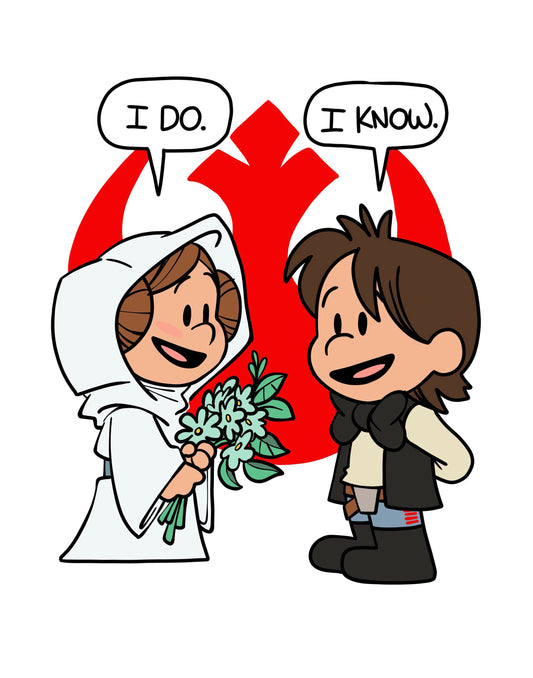Star Wedding Print