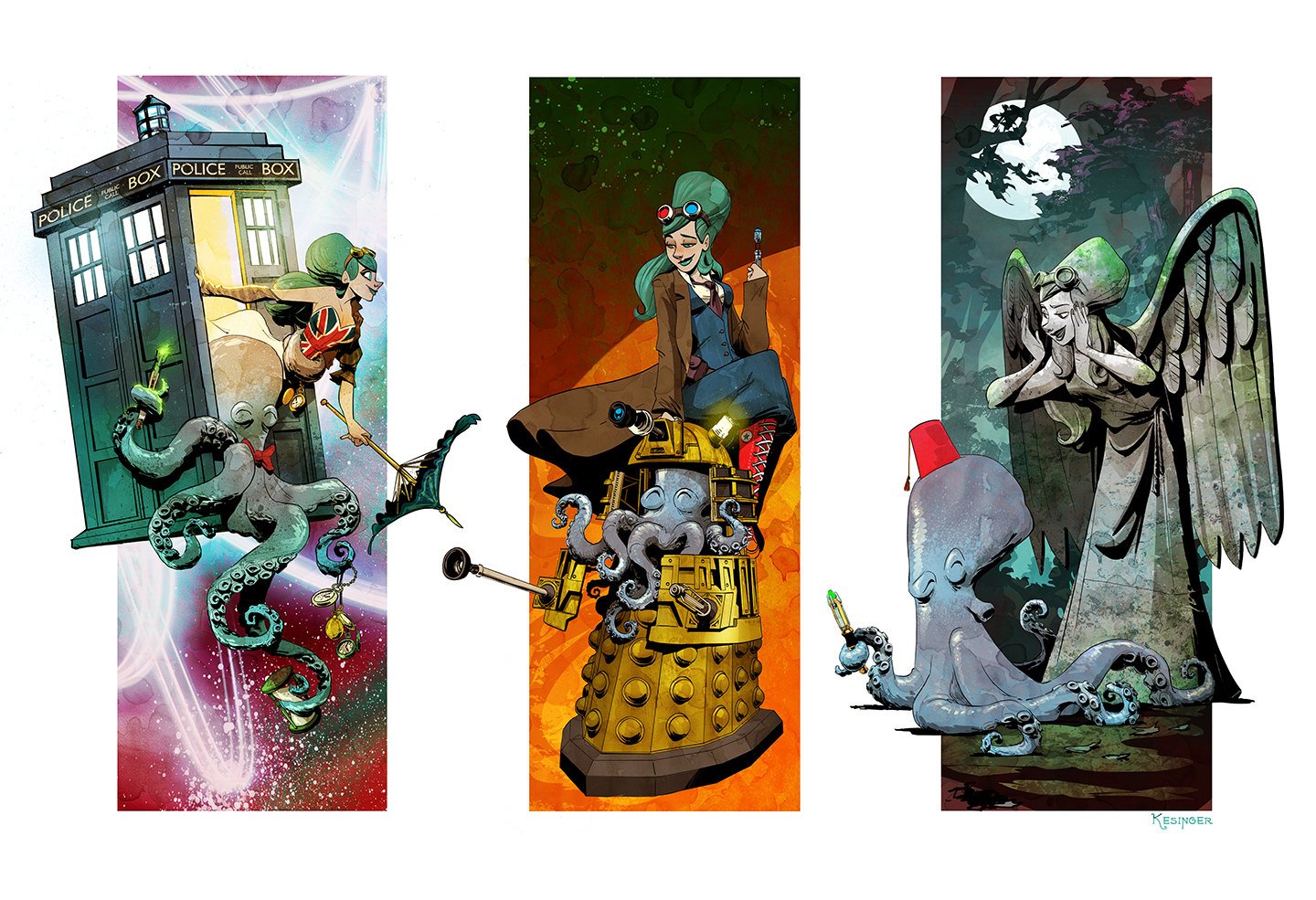 Timelord Triptych Print